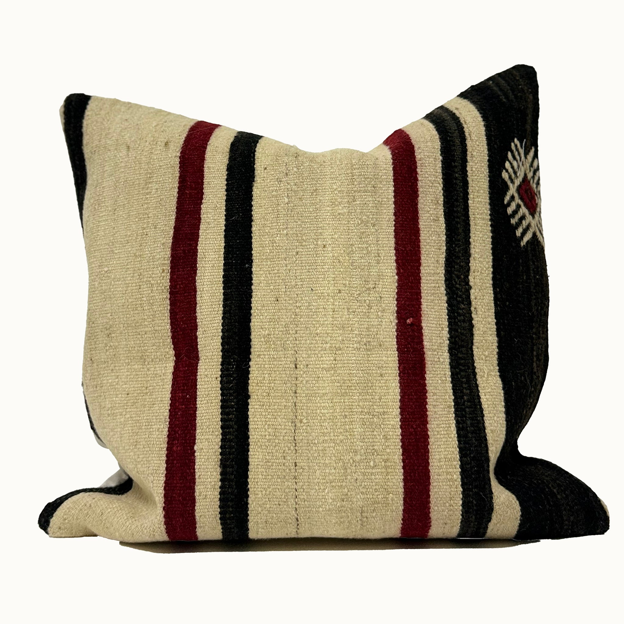 Vintage Turkish Kilim Throw Pillow 20x20