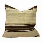 Vintage Turkish Kilim Throw Pillow 20x20