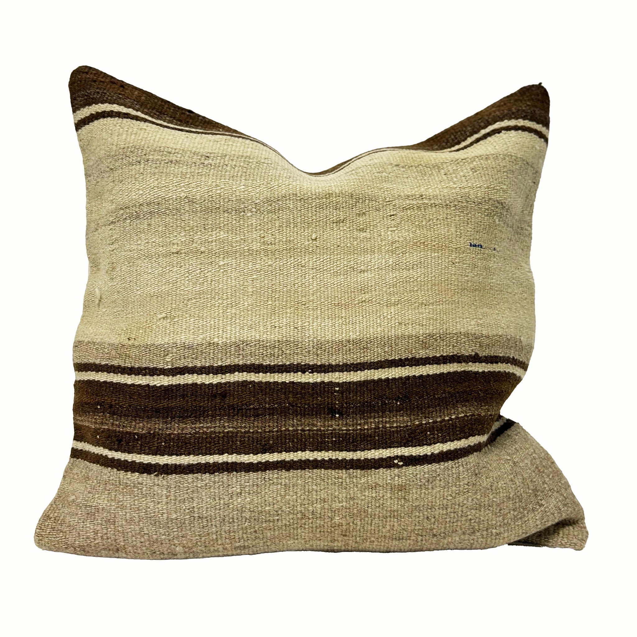 Vintage Turkish Kilim Throw Pillow 20x20