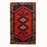 3x4 hand-knotted vintage wool rug,  for your living room, bed room and kitchen