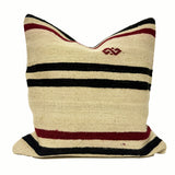 Vintage Turkish Kilim Throw Pillow 20x20
