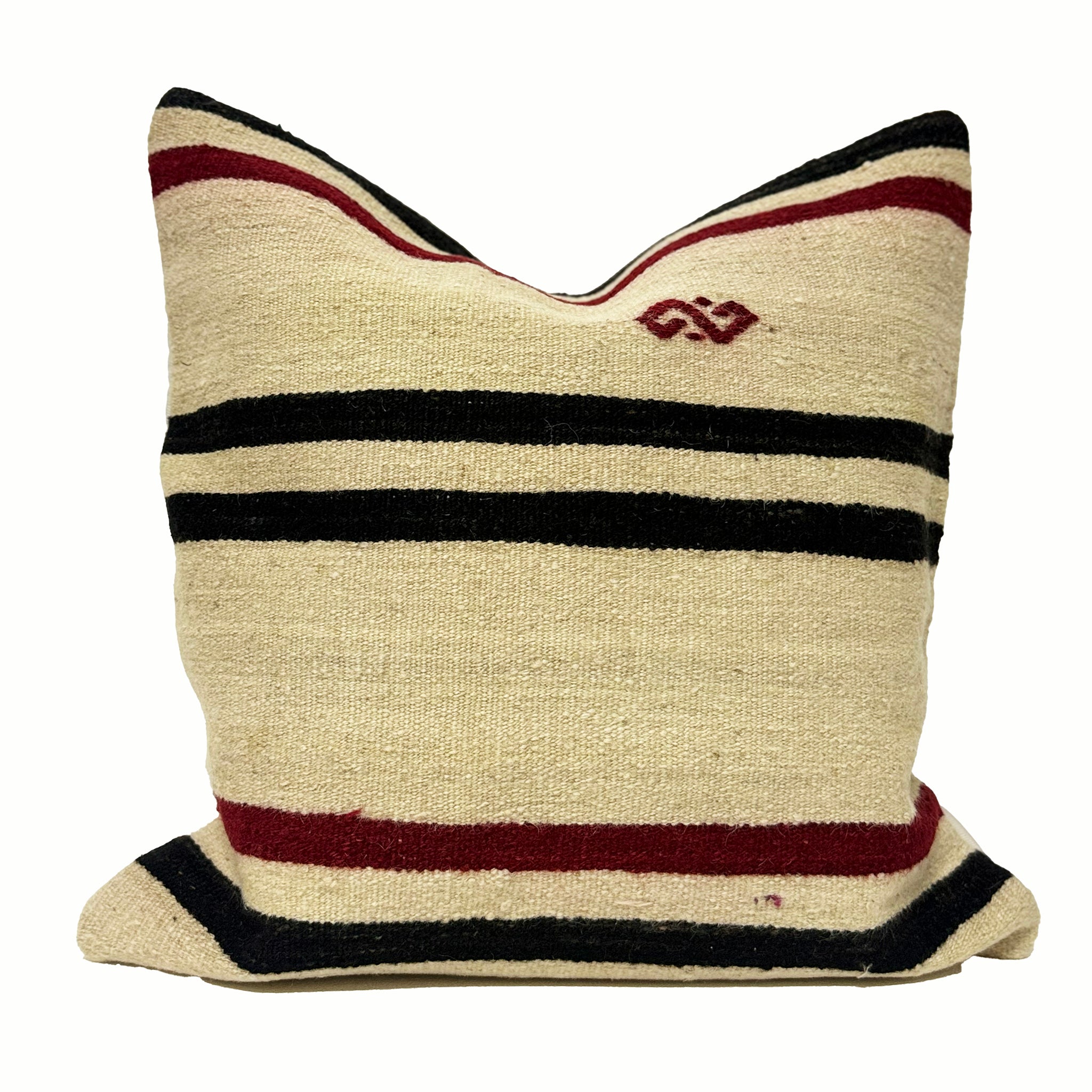 Vintage Turkish Kilim Throw Pillow 20x20