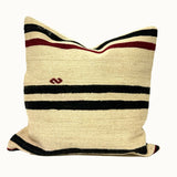Vintage Turkish Kilim Throw Pillow 20x20