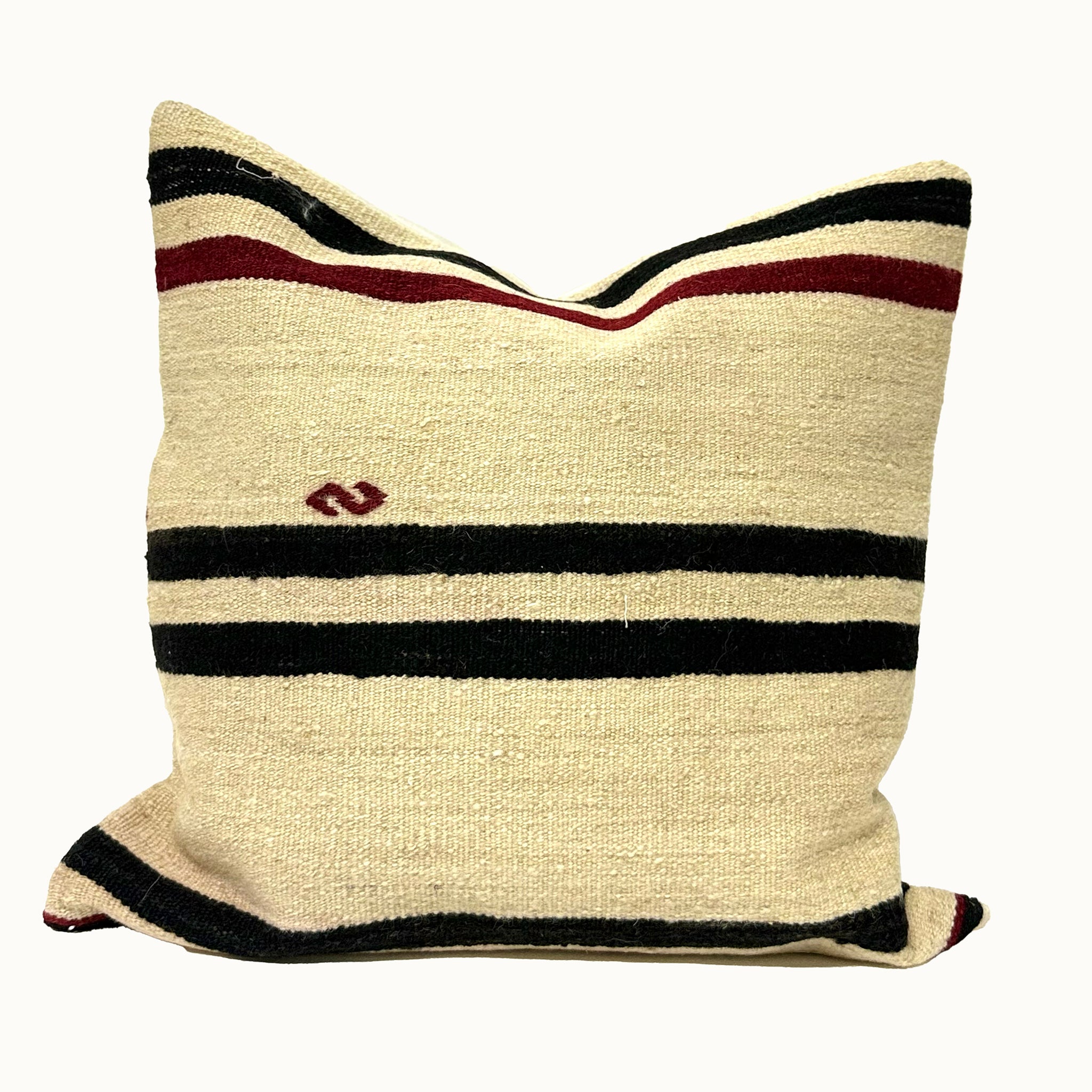 Vintage Turkish Kilim Throw Pillow 20x20
