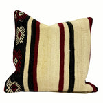 Vintage Turkish Kilim Throw Pillow 20x20