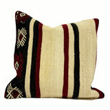Vintage Turkish Kilim Throw Pillow 20x20