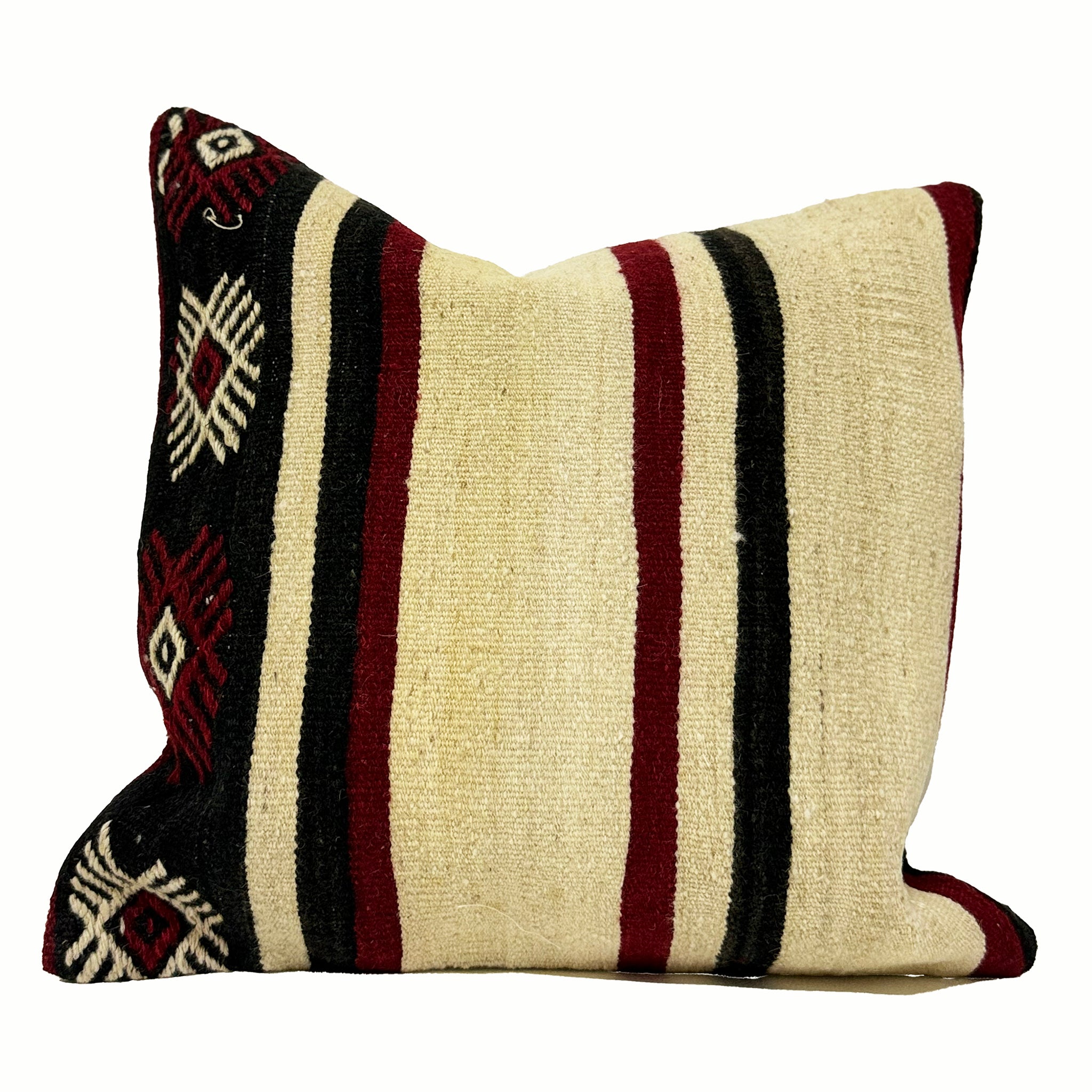Vintage Turkish Kilim Throw Pillow 20x20