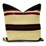 Vintage Turkish Kilim Pillow (20” x 20")