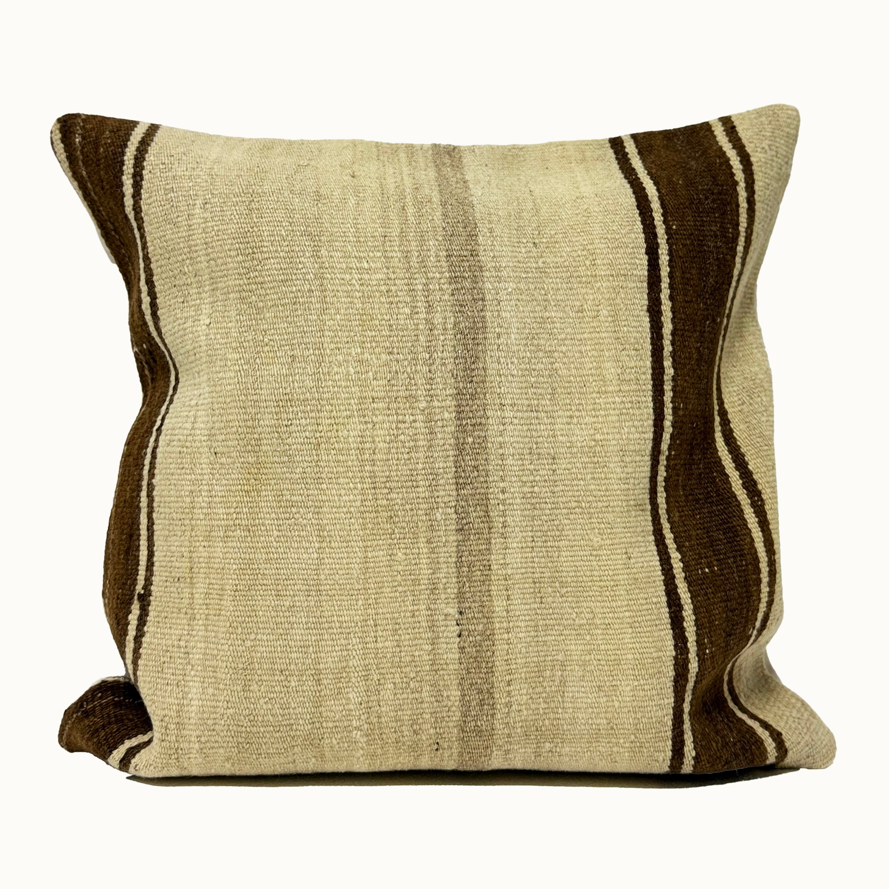 Vintage Turkish Kilim Throw Pillow 20x20