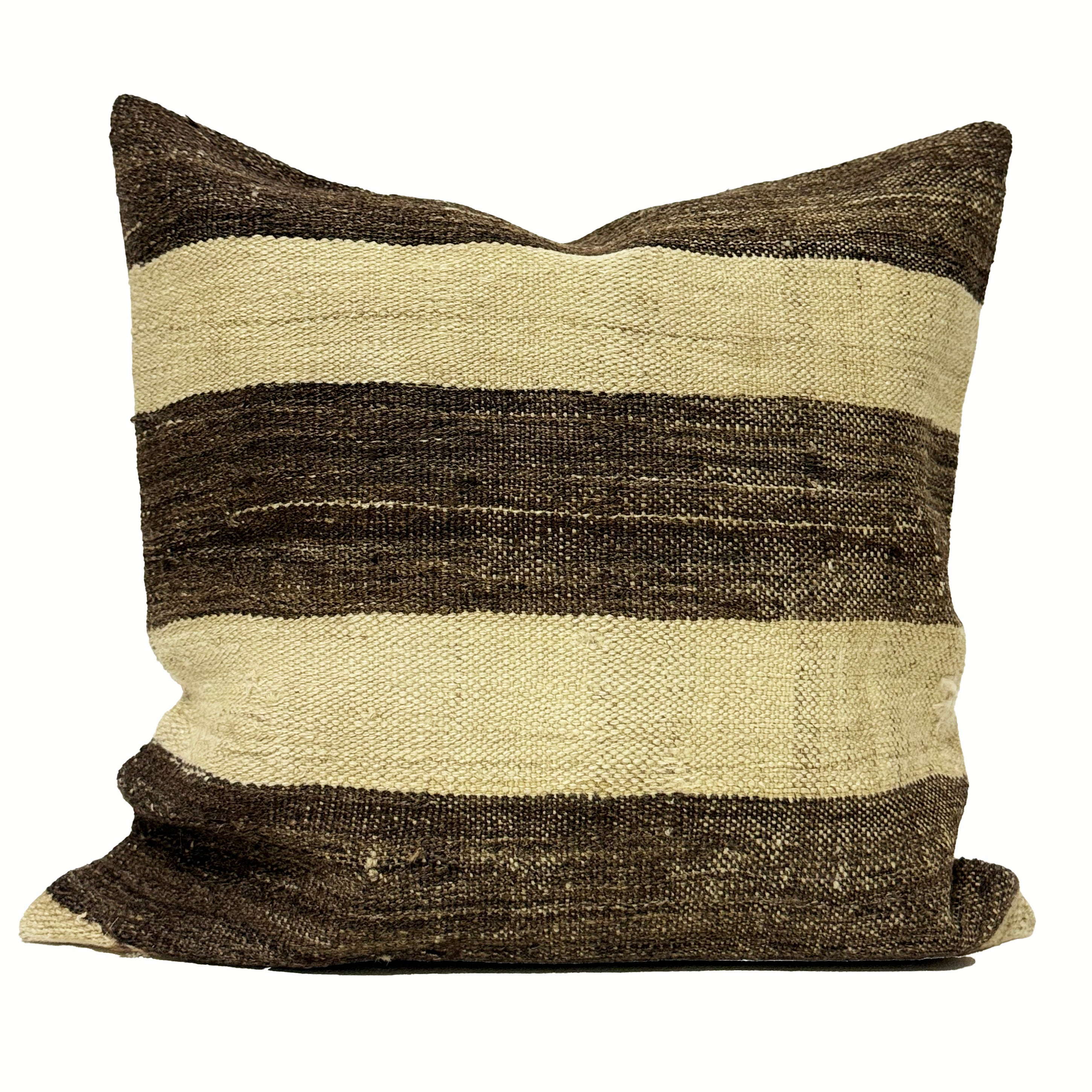 Vintage Turkish Kilim Throw Pillow 20x20