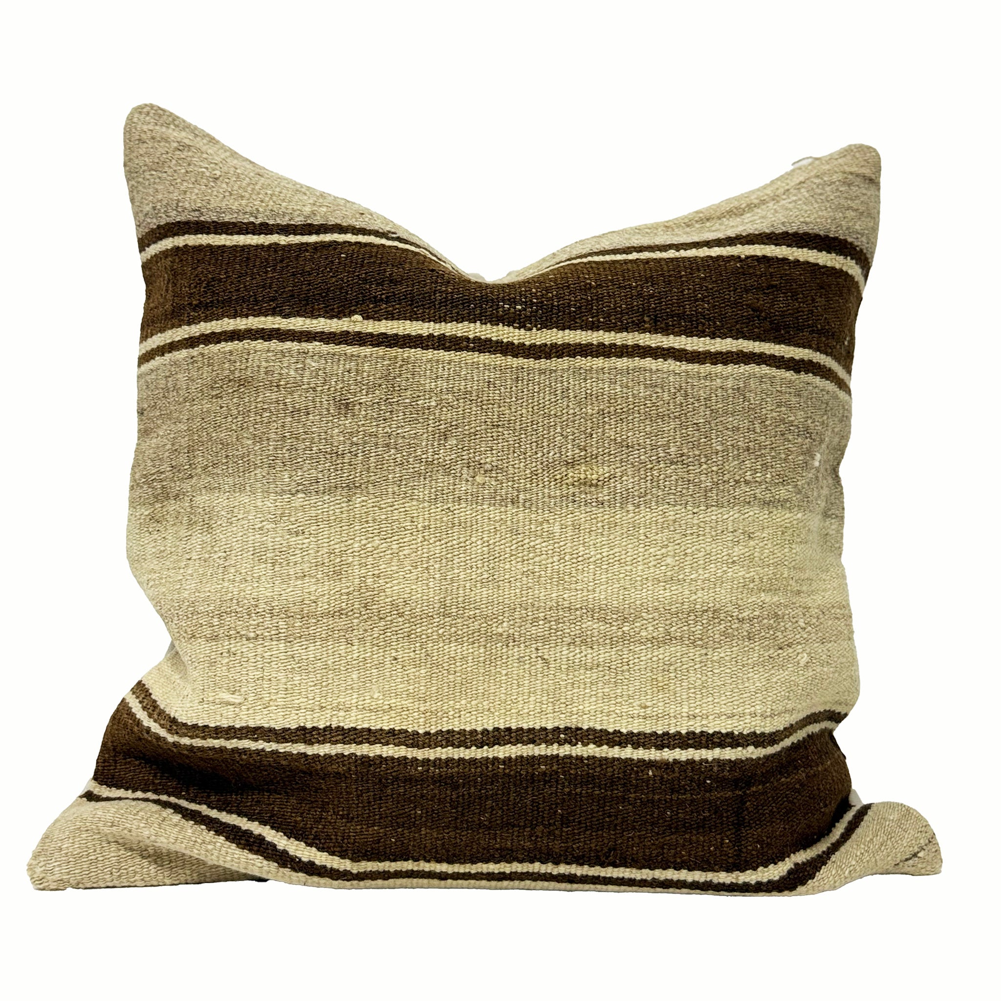 Vintage Turkish Kilim Throw Pillow 20x20