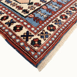 Menemen hand-knotted vintage wool rug (2'11" x 4'6")