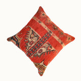 Vintage Turkish rug pillow (18” x 18”)