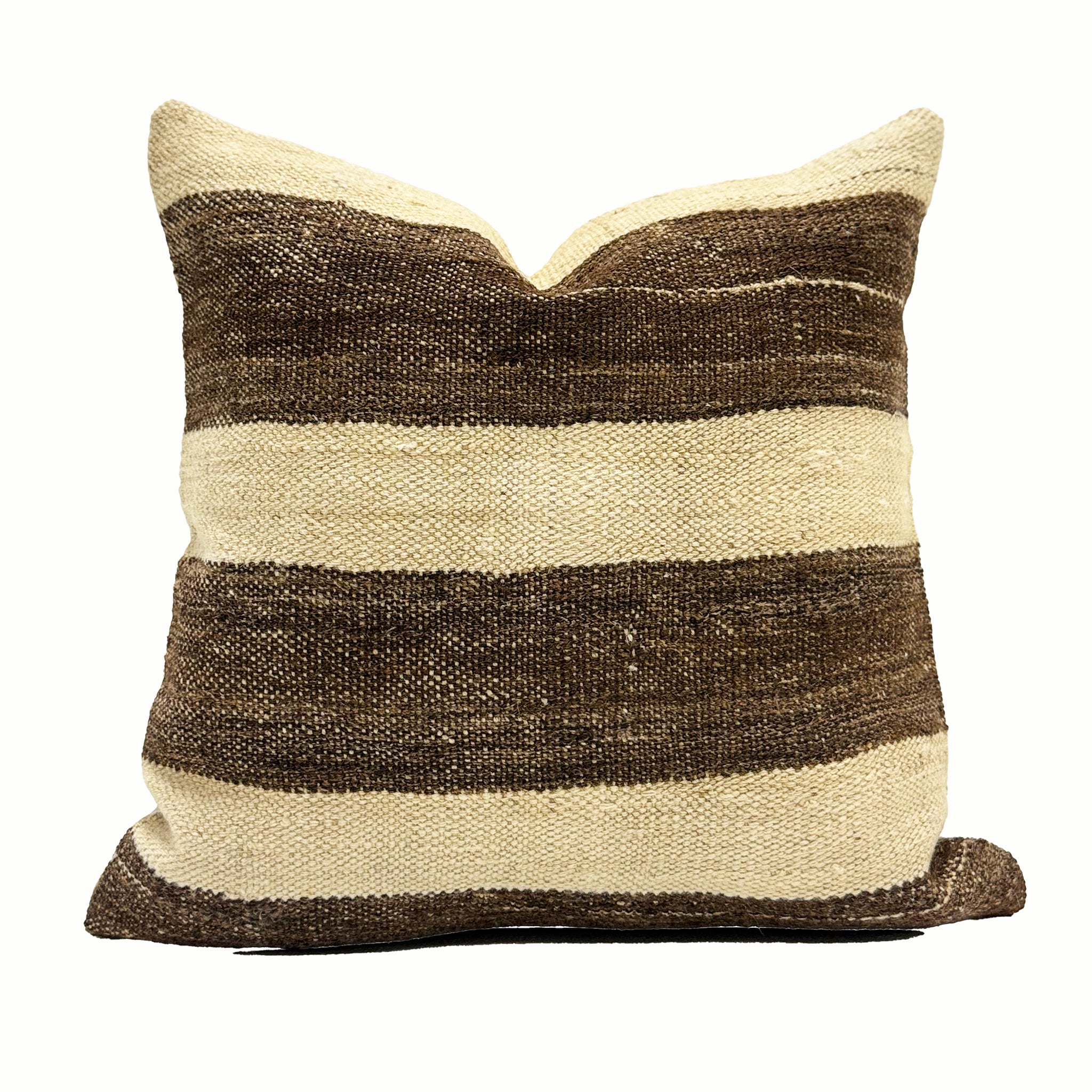 Vintage Turkish Kilim Pillow (18” x 18”)