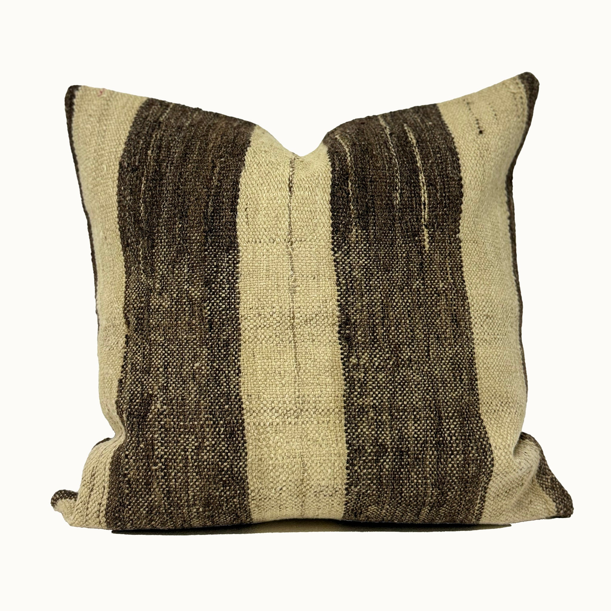 Vintage Turkish Kilim Pillow (18” x 18”)