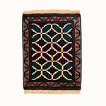 2x2 hand-knotted wool small accent rug, for your hallway, kitchen and bathroom