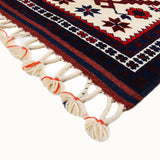 Safar hand-knotted vintage mini wool rug (1'9” x 3'3")