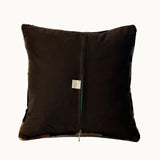 Patchwork Check Vintage Kilim Pillow Cover (16” x 16”)