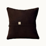 Umber Grid Vintage Kilim Pillow Cover (16” x 16”)