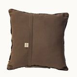 Brown & Cream Stripe Neutral Kilim Pillow (16” x 16”)