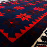 Menderes hand-knotted vintage mini wool rug (1'10” x 2'9")