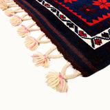 Menderes hand-knotted vintage mini wool rug (1'10” x 2'9")