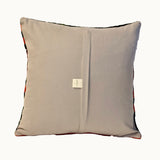 Black Ember Medallion Vintage Kilim Pillow Cover (16” x 16”)
