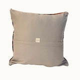 Crimson Line Vintage Kilim Pillow Cover (16” x 16”)
