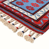 Kiraz hand-knotted vintage mini wool rug (1'6” x 2')