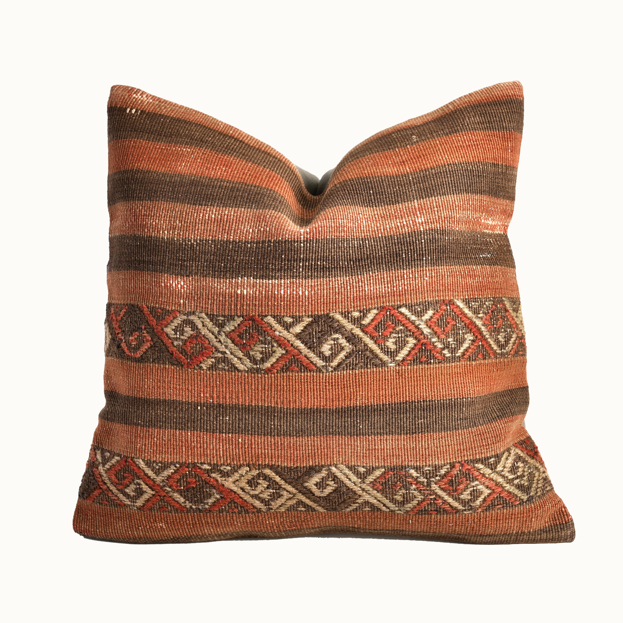 18x18 vintage kilim throw pillow