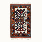 3x5 hand-knotted vintage wool rug, for your living room, bed room and kitchen