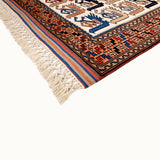 Teere hand-knotted vintage rug (3'7” x 6'3")