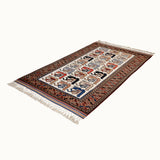 Teere hand-knotted vintage rug (3'7” x 6'3")