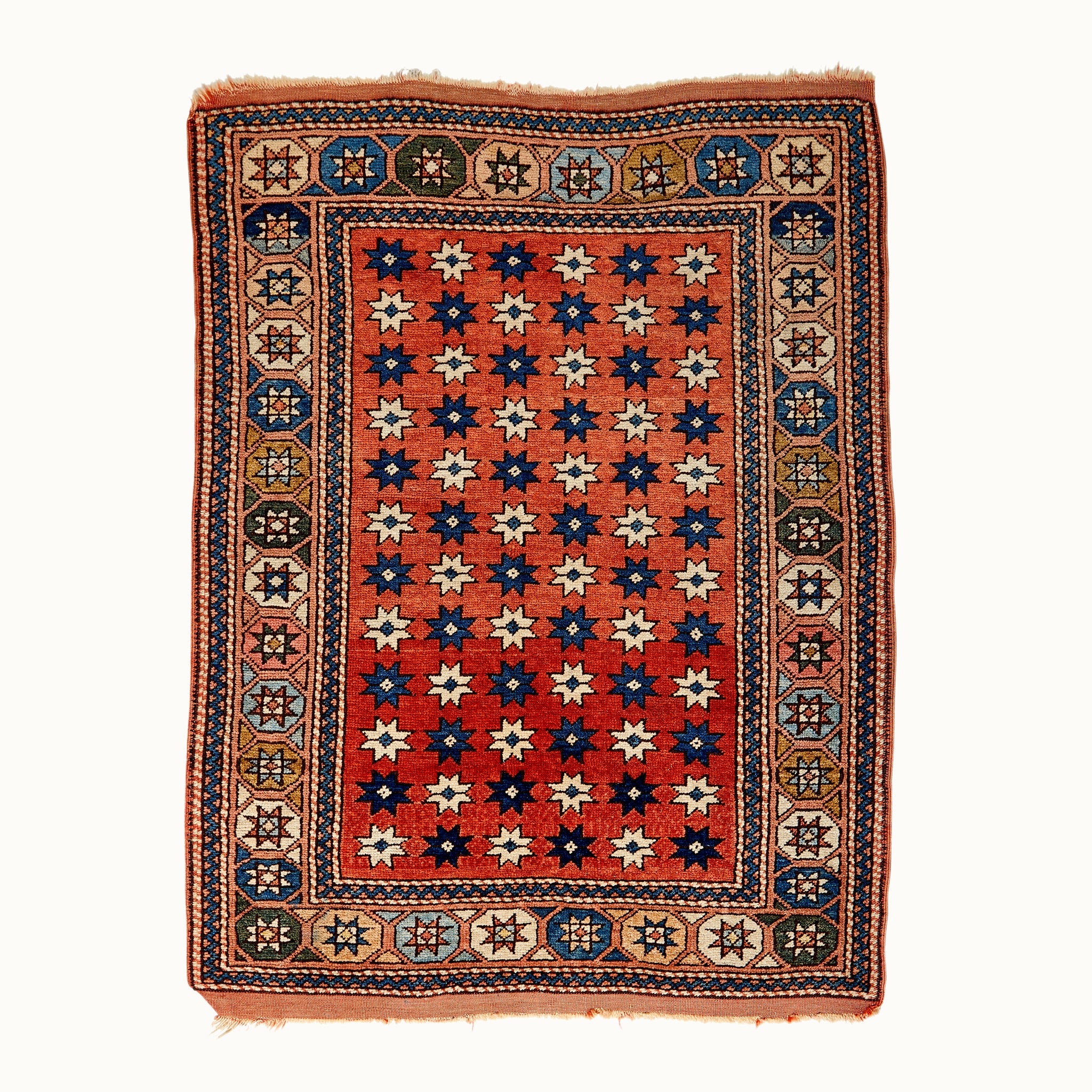 3x4 hand-knotted vintage wool rug, collector's item for your living room, bed room and kitchen