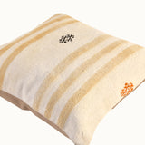 Vintage Turkish kilim pillow (16” x 16”)