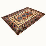 Alachati hand-knotted vintage wool rug (3'9" x 5'3")