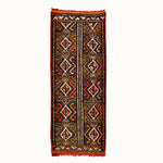 Hand-knotted wool small accent rug perfect for kitchen, bahtroom and entry way