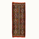 Hand-knotted wool small accent rug perfect for kitchen, bahtroom and entry way