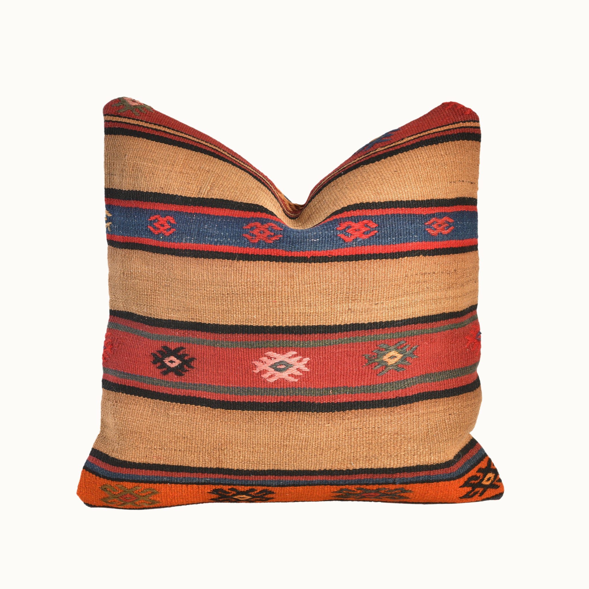 16x16 vintage kilim throw pillow