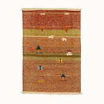 Twin Lambs kids rug made from natural wool, perfect for nursery, playroom, and children's room decor.