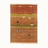 Twin Lambs kids rug made from natural wool, perfect for nursery, playroom, and children's room decor.