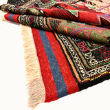 Felahi hand-knotted kilim flatweave vintage rug (3'9” x 5’11")