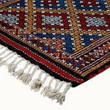Dikili hand-knotted kilim flatweave vintage rug (3' x 7'3")