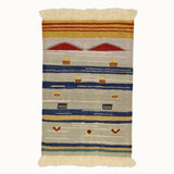 Red Peaks kids rug made from natural wool, perfect for nursery, playroom, and children's room decor.