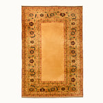 6x9 hand-knotted Oushak vintage wool rug for your living room, bedroom and dining room