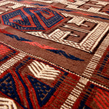 Gulpinar hand-knotted kilim vintage runner rug (2’5” x 7’9”)