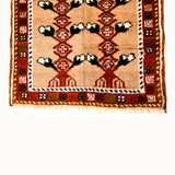 Bademli hand-knotted vintage mini wool rug (2' x 3'9")