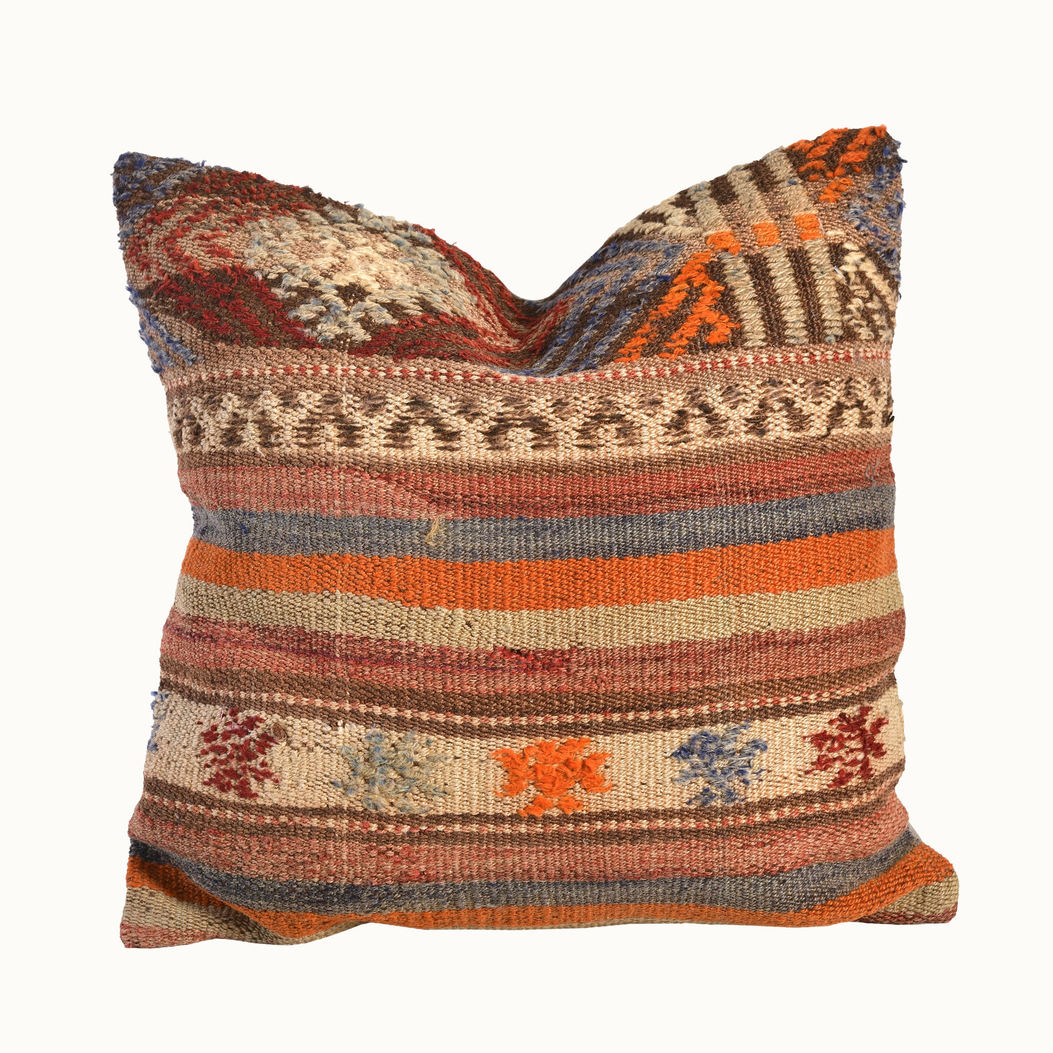 18x18 vintage kilim throw pillow