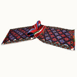 Heybe hand-knotted vintage kilim saddle bag (1'6” x 4’3”)