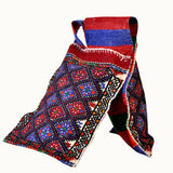 Heybe hand-knotted vintage kilim saddle bag (1'6” x 4’3”)